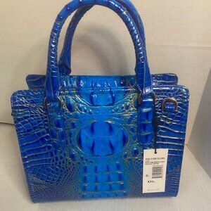 Brahmin Cami satchel bag in Electric Indigo Ombre (NEW)
